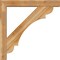 Ekena Millwork Olympic Block Rough Sawn Bracket w/ Offset Brace, Western Red Cedar, 6"W x 38"D x 38"H BKT0604X38X38OLY05RWR - alternate 4